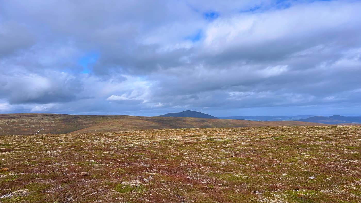 The flat top, with Corryhabbie Hill sitting out on its own across the way