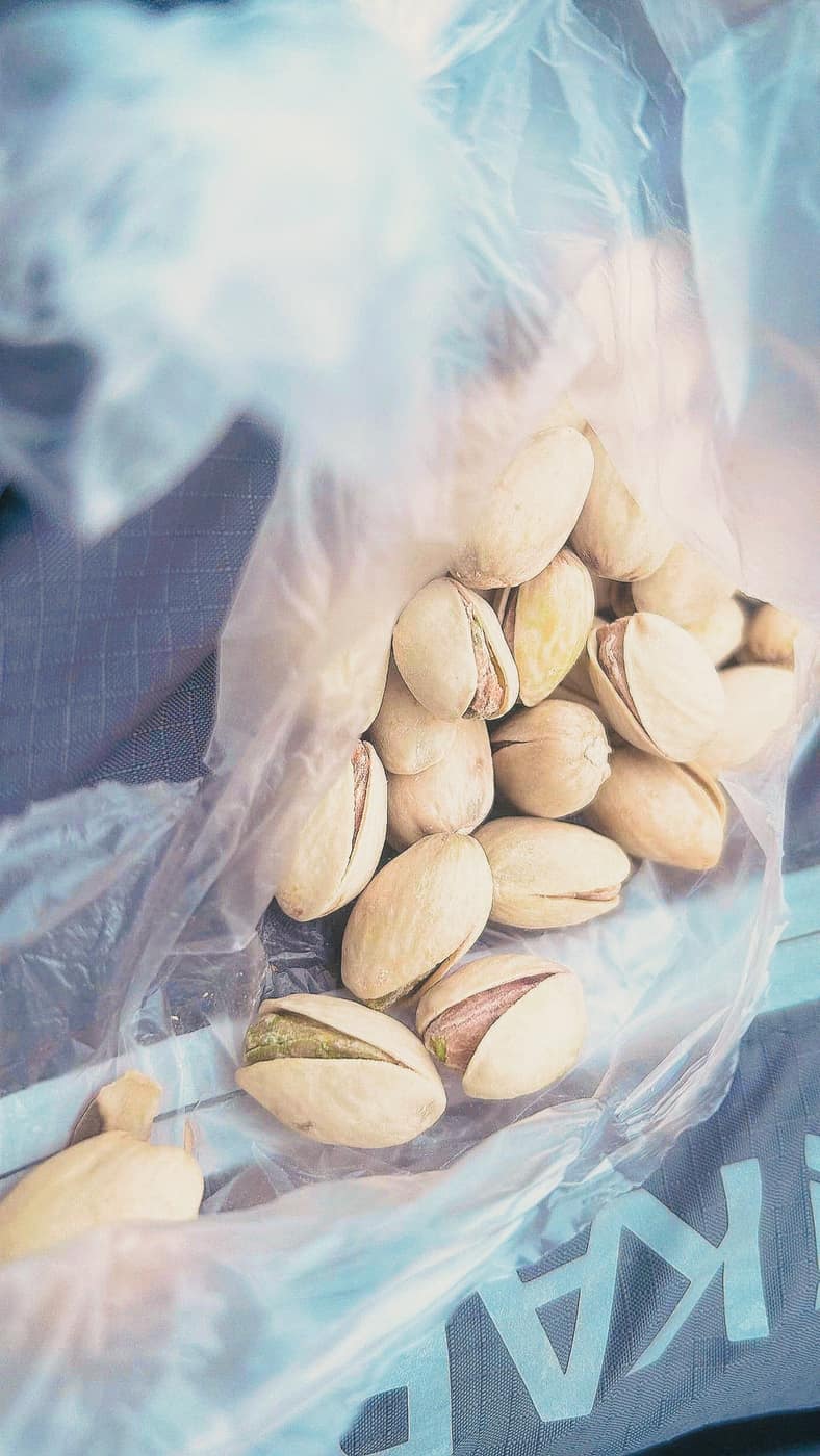 A bag of pistachios