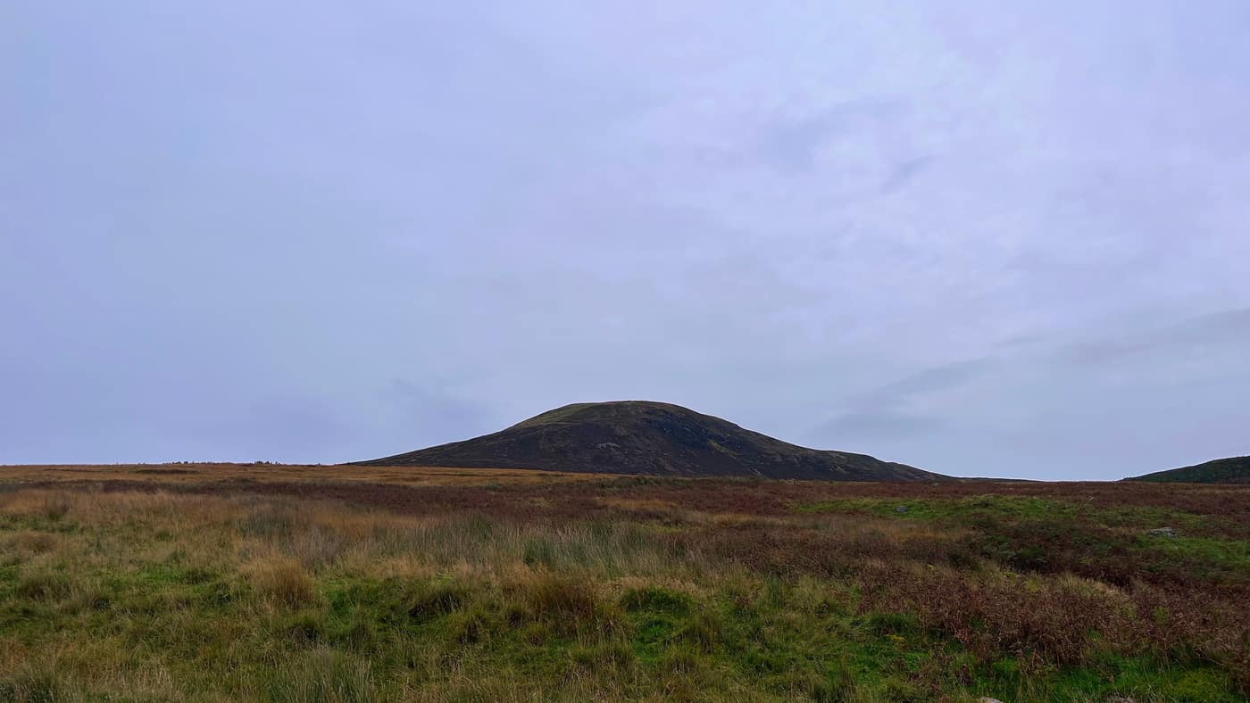 Little Wyvis sitting up ahead over the moor