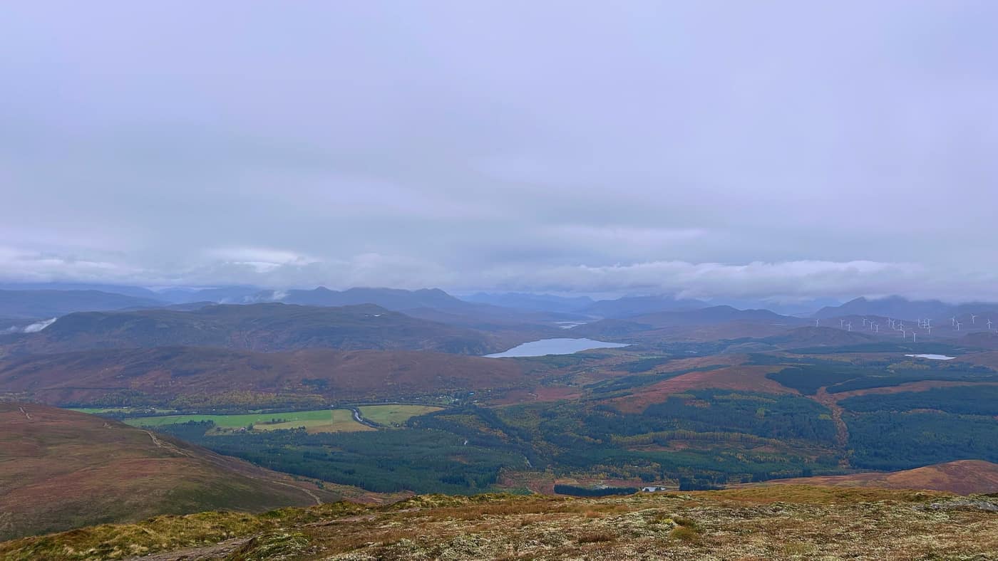 The loch and the valley from higher up
