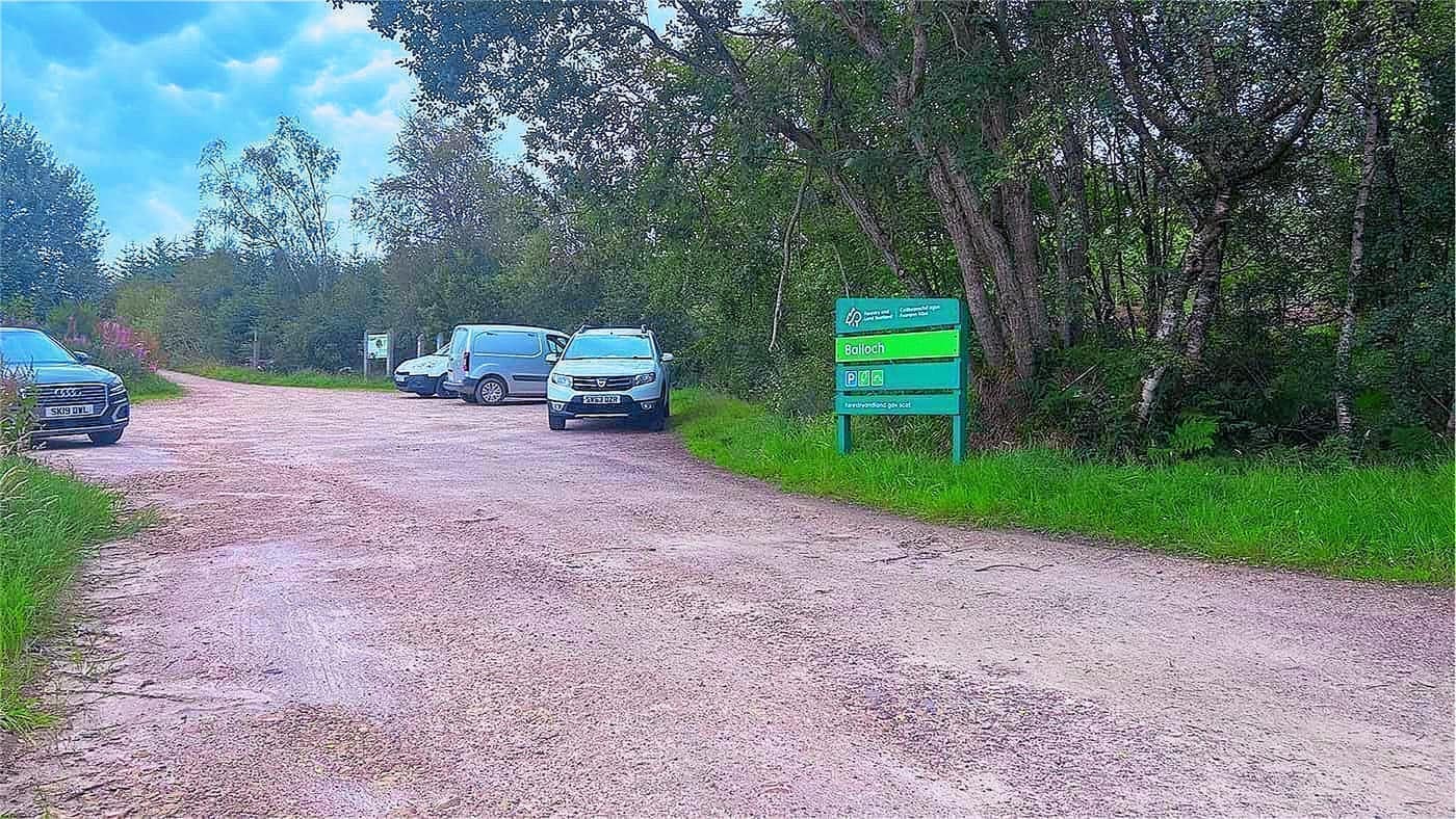 The Forestry and Land Scotland car park at Balloch