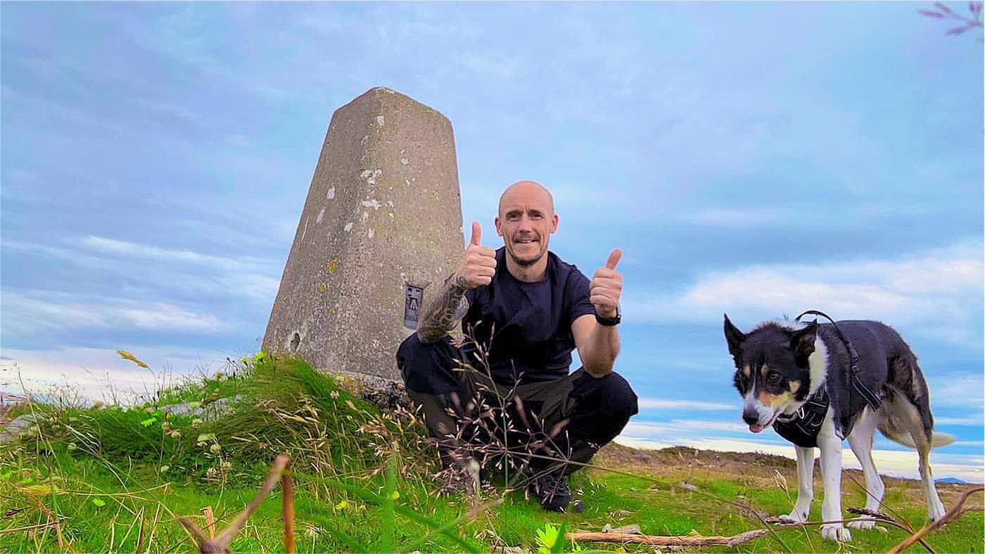 Me and Chase at the trig point