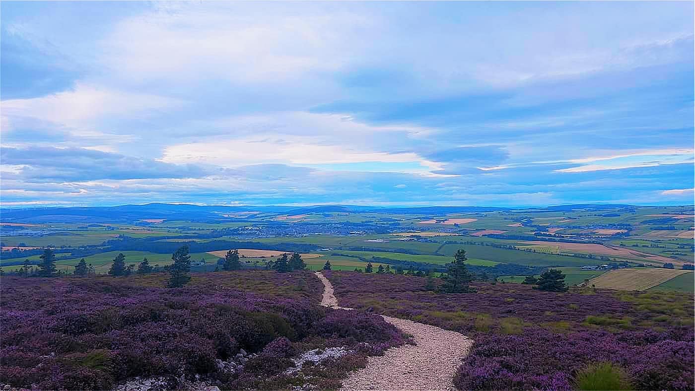 The view opening out on the way up