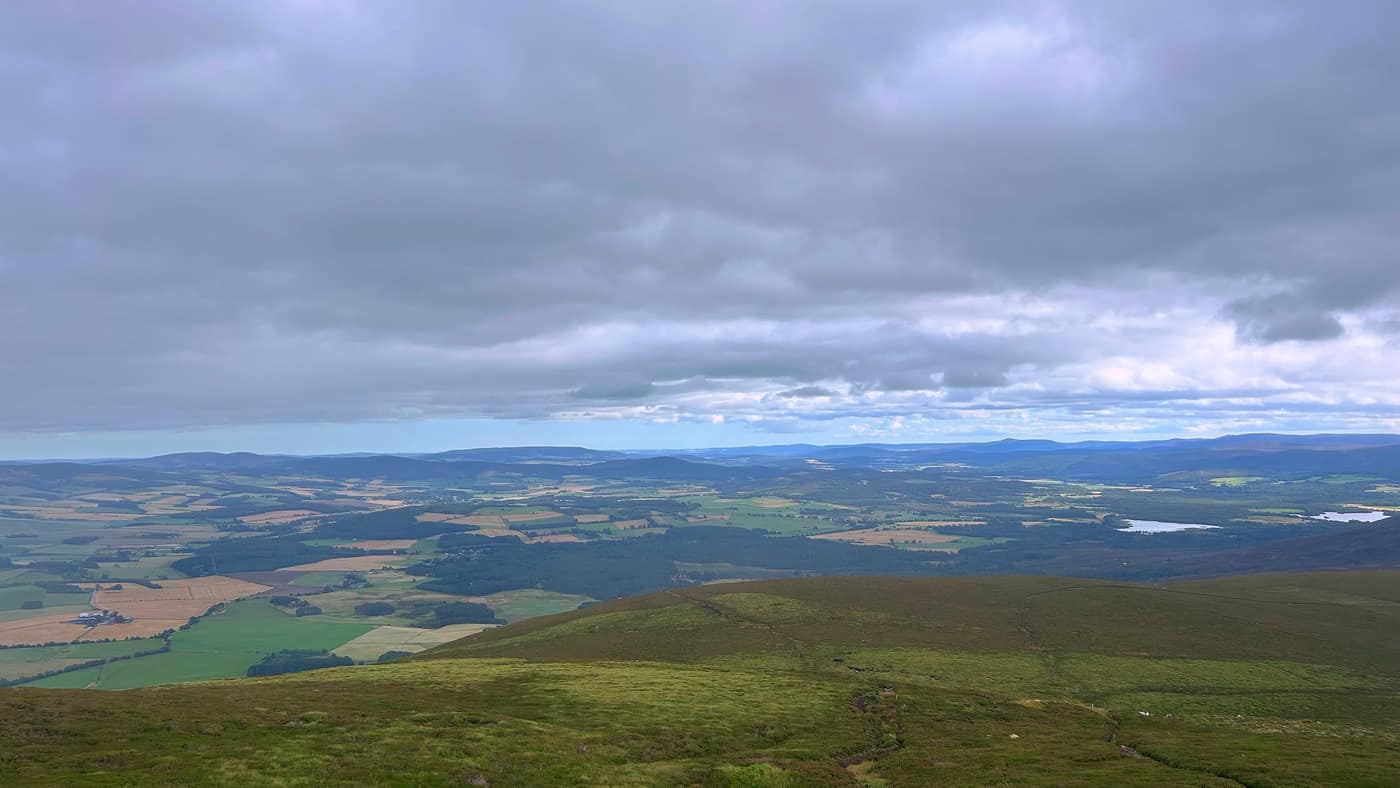 The lochs showing away to the east
