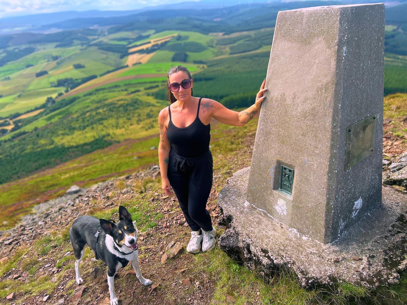 Katrina and Chase at the trig point