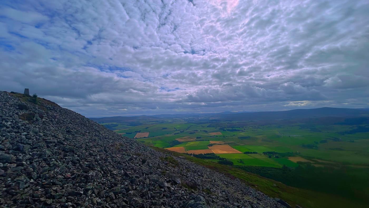 The stones covering the top of the hill